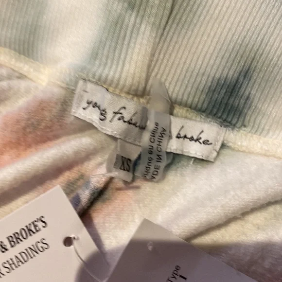 Young Fabulous & Broke Tie-dye Loungewear Jogger Sweat pant Size XSmall NWT - Picture 9 of 9